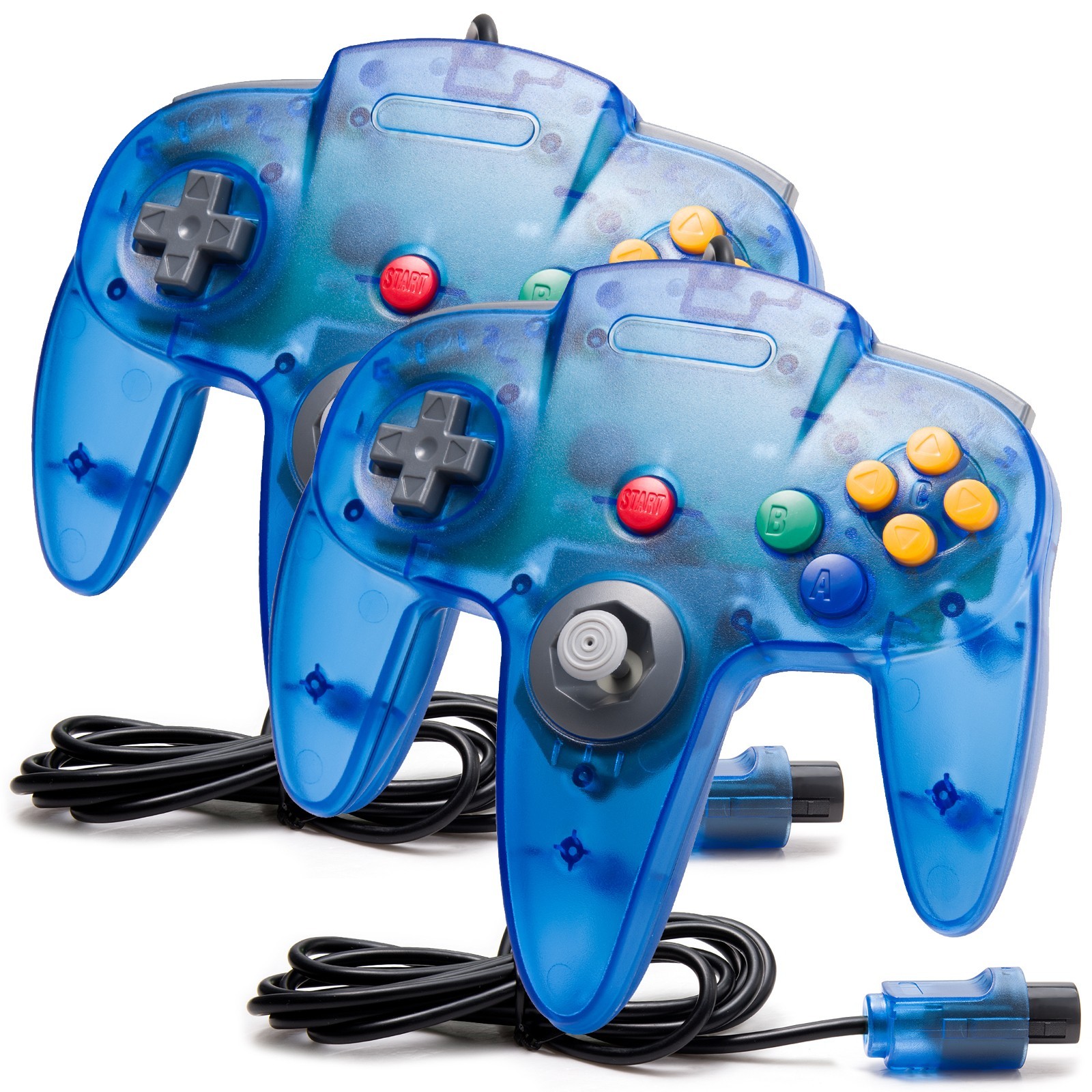 2PCS Classic N64 Wired Controller Joystick Remote for Nintendo N64 System