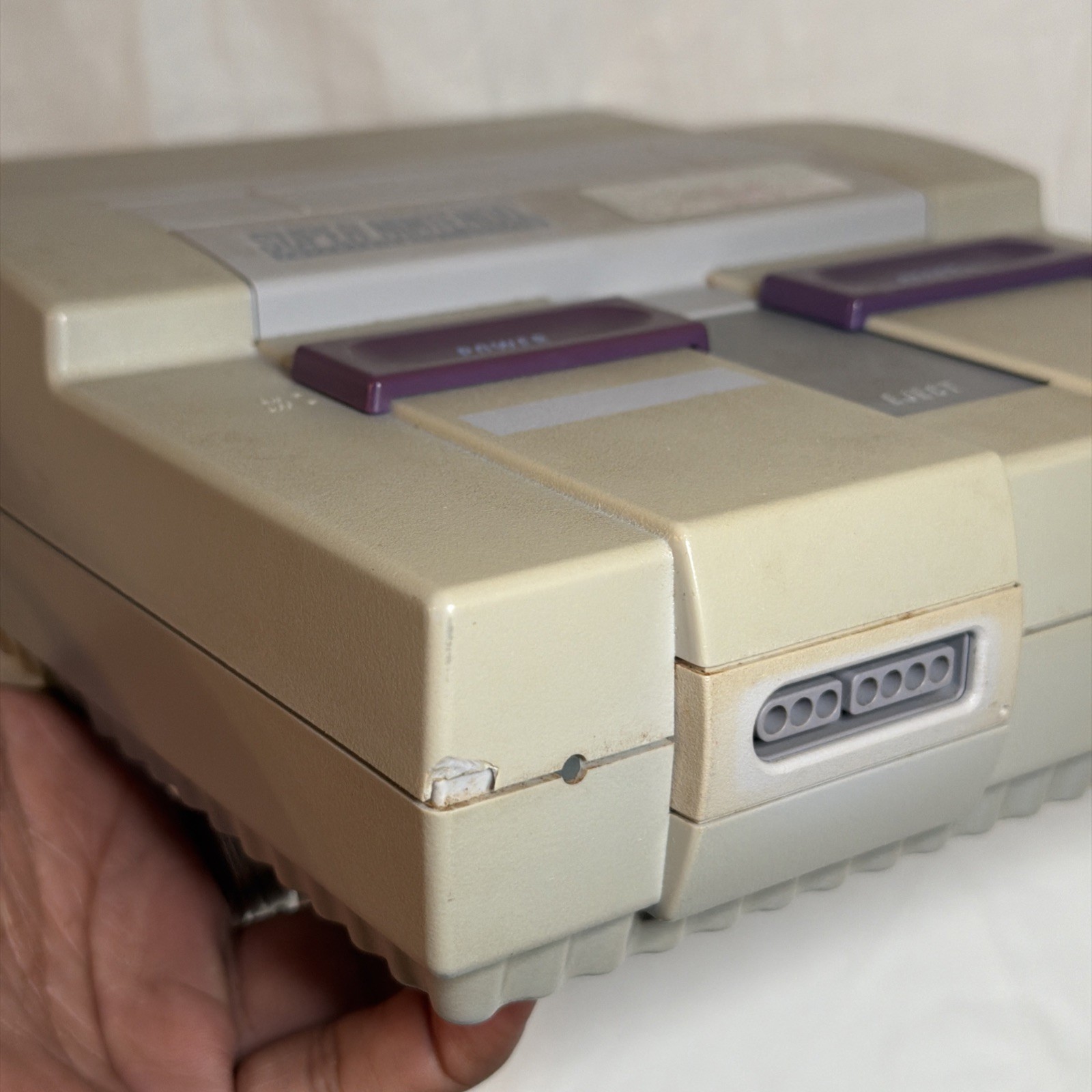 Super Nintendo System SNES SNS-001 Console Only Tested & Working READ!!