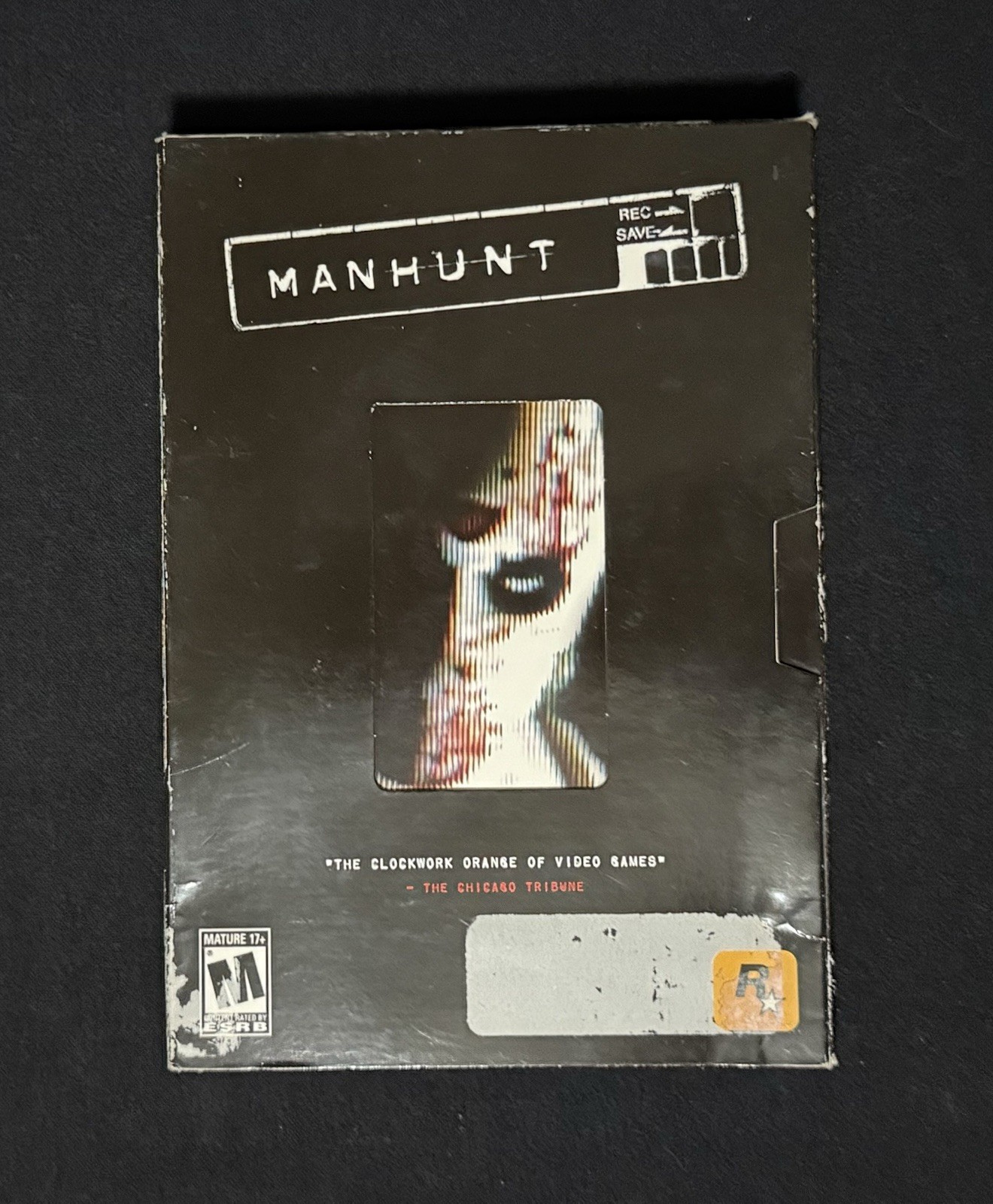 Manhunt (PC, 2004) Rockstar Games Big Box PC Game VHS Style Box