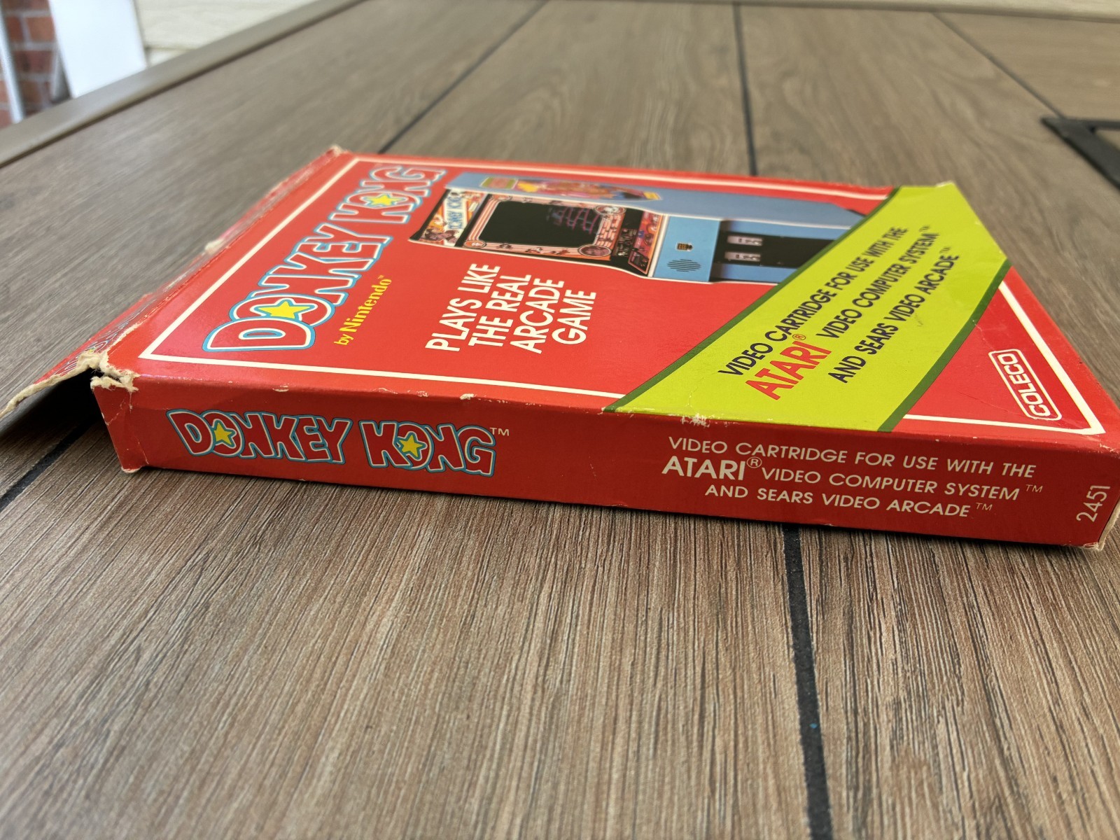 DONKEY KONG Nintendo Atari 2600 Game Cartridge With Box & Manual TESTED 1982