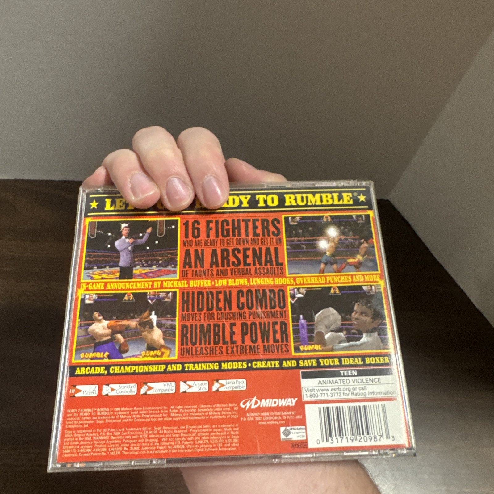 Ready 2 Rumble Boxing (Sega Dreamcast, 1999) Complete w/ Manual
