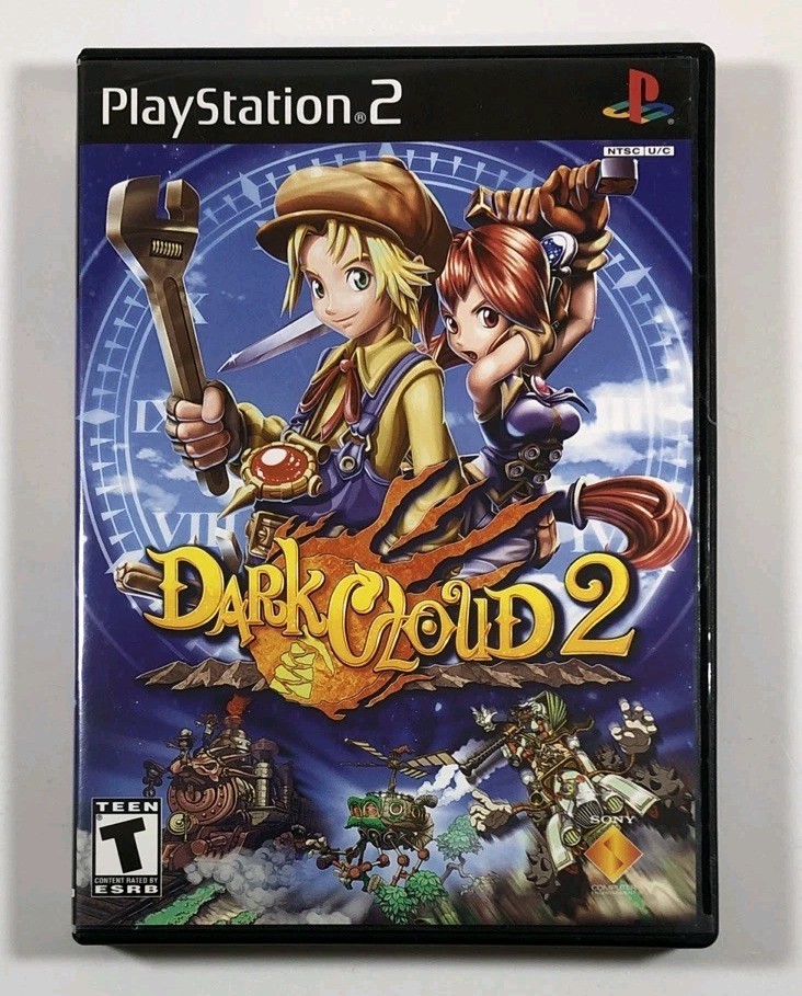 AUTHENTIC COVER ART ONLY NO GAME Dark Cloud 2 (PlayStation 2 / PS2) PLEASE READ