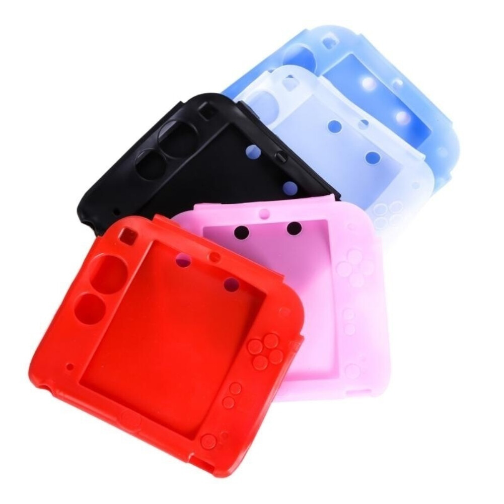 Soft Silicone Rubber Case Protective Guard Soft Gel Skin Cover for Nintendo 2DS