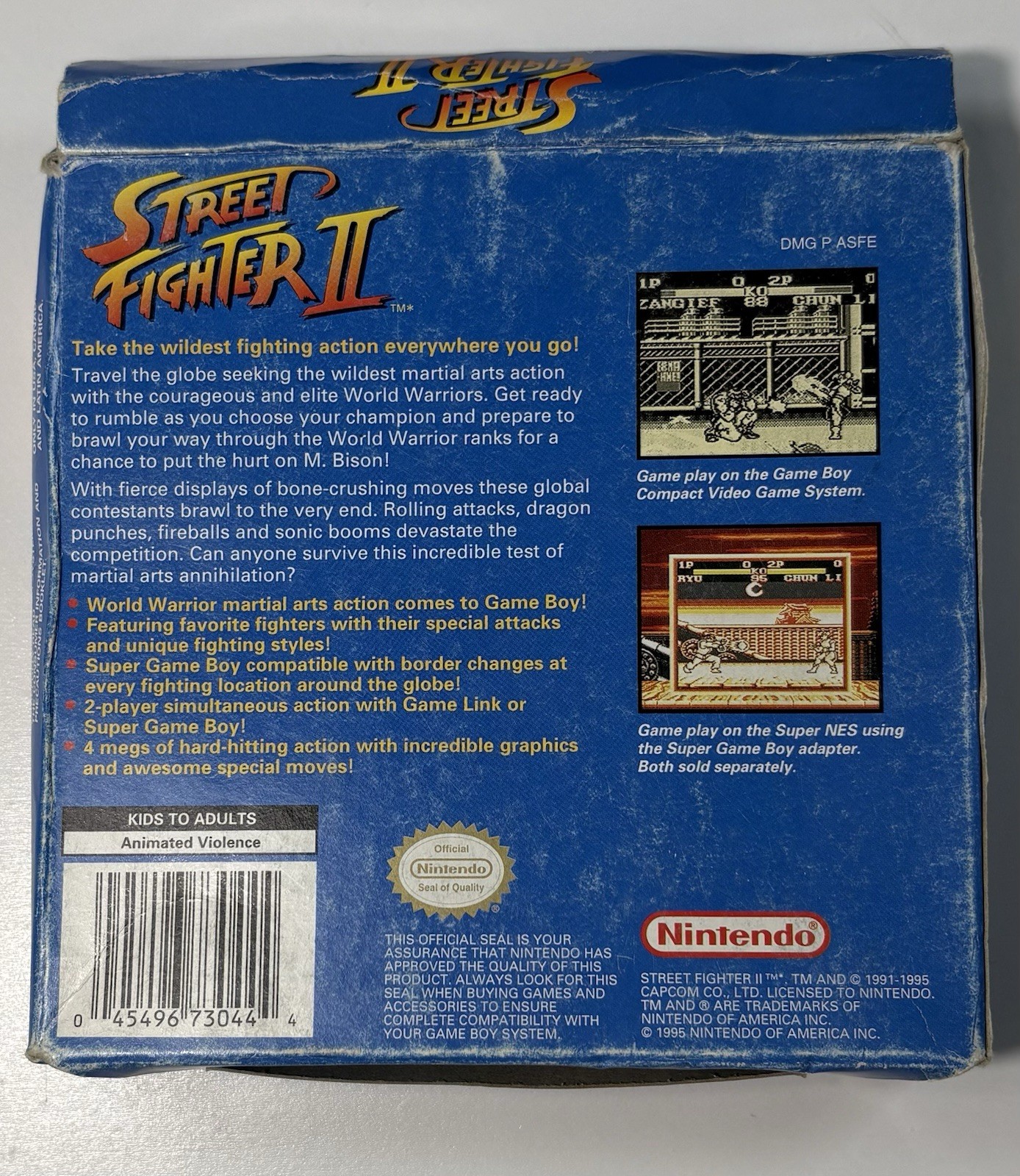 Street Fighter II 2 (Nintendo GameBoy 1995) W/ Box & Inserts READ – TESTED WORKS