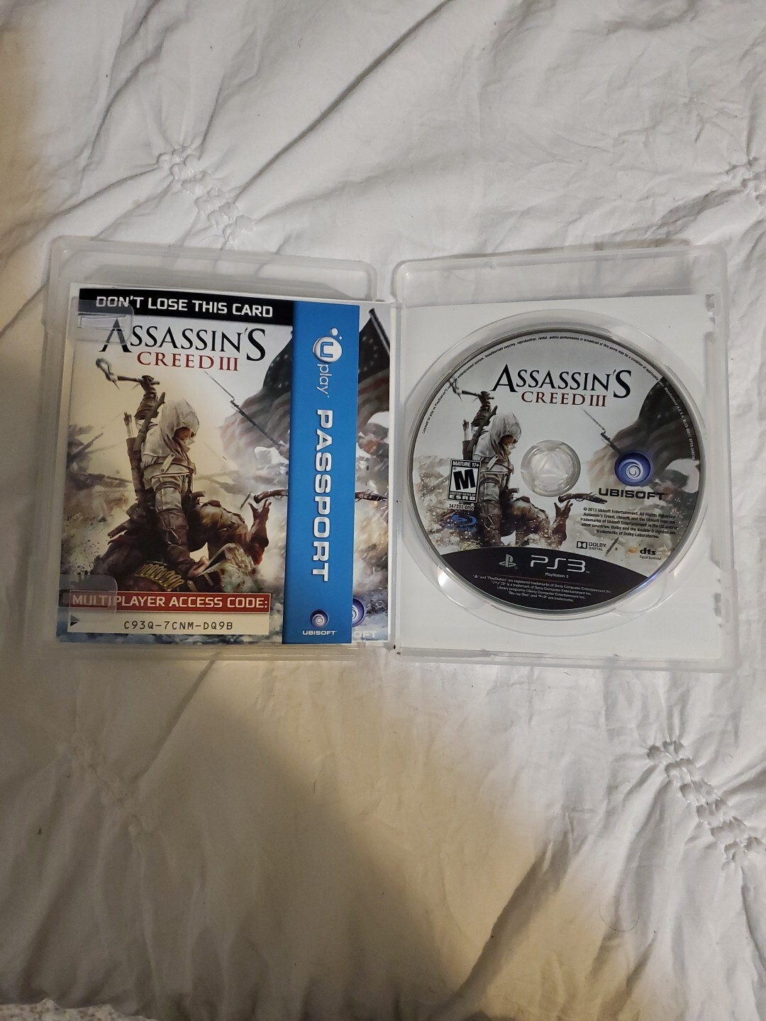 Assassin’s Creed III PS3 PlayStation 3 – Complete CIB