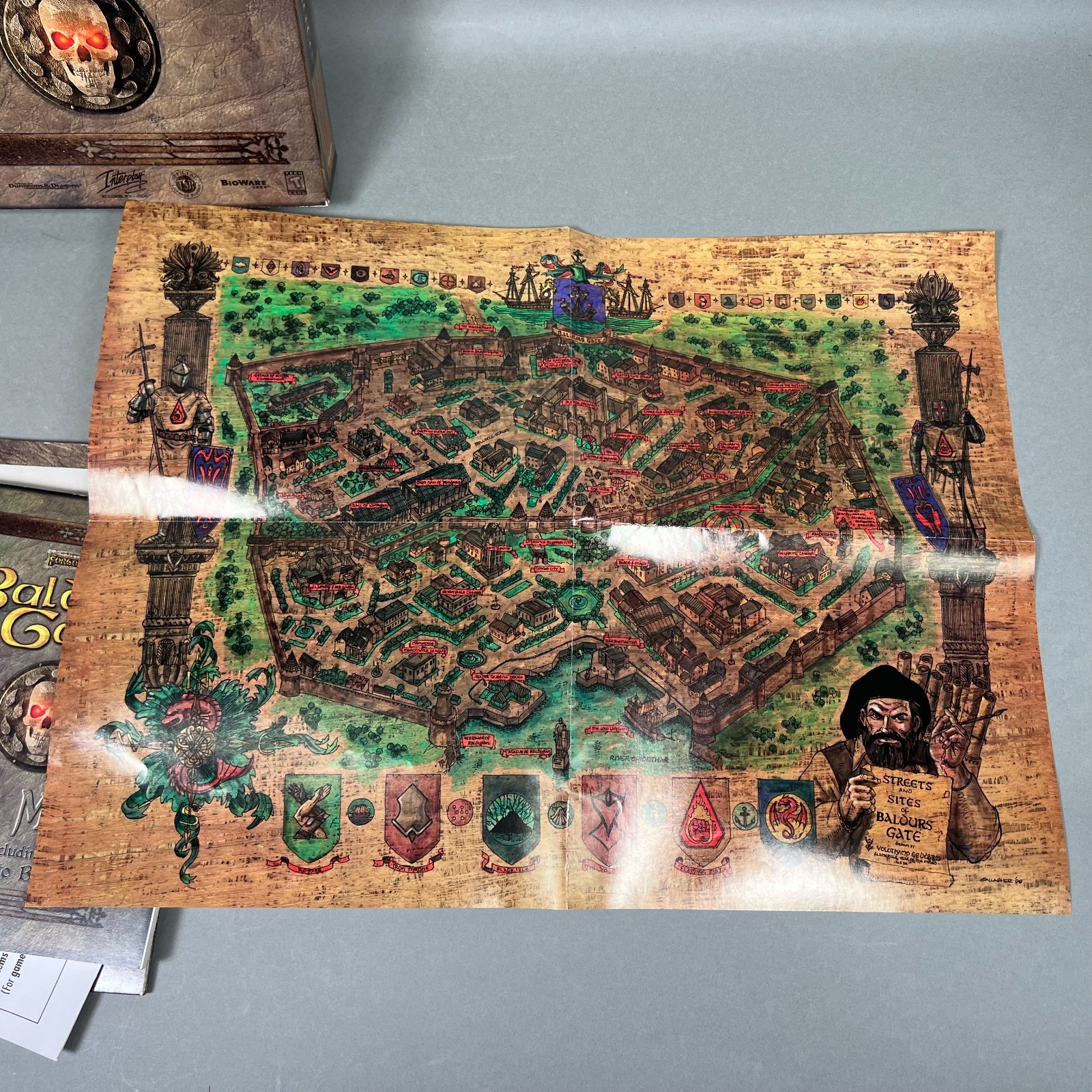 Baldur’s Gate Big Box PC 1998 Forgotten Realms CIB Complete + Phone Card + Map