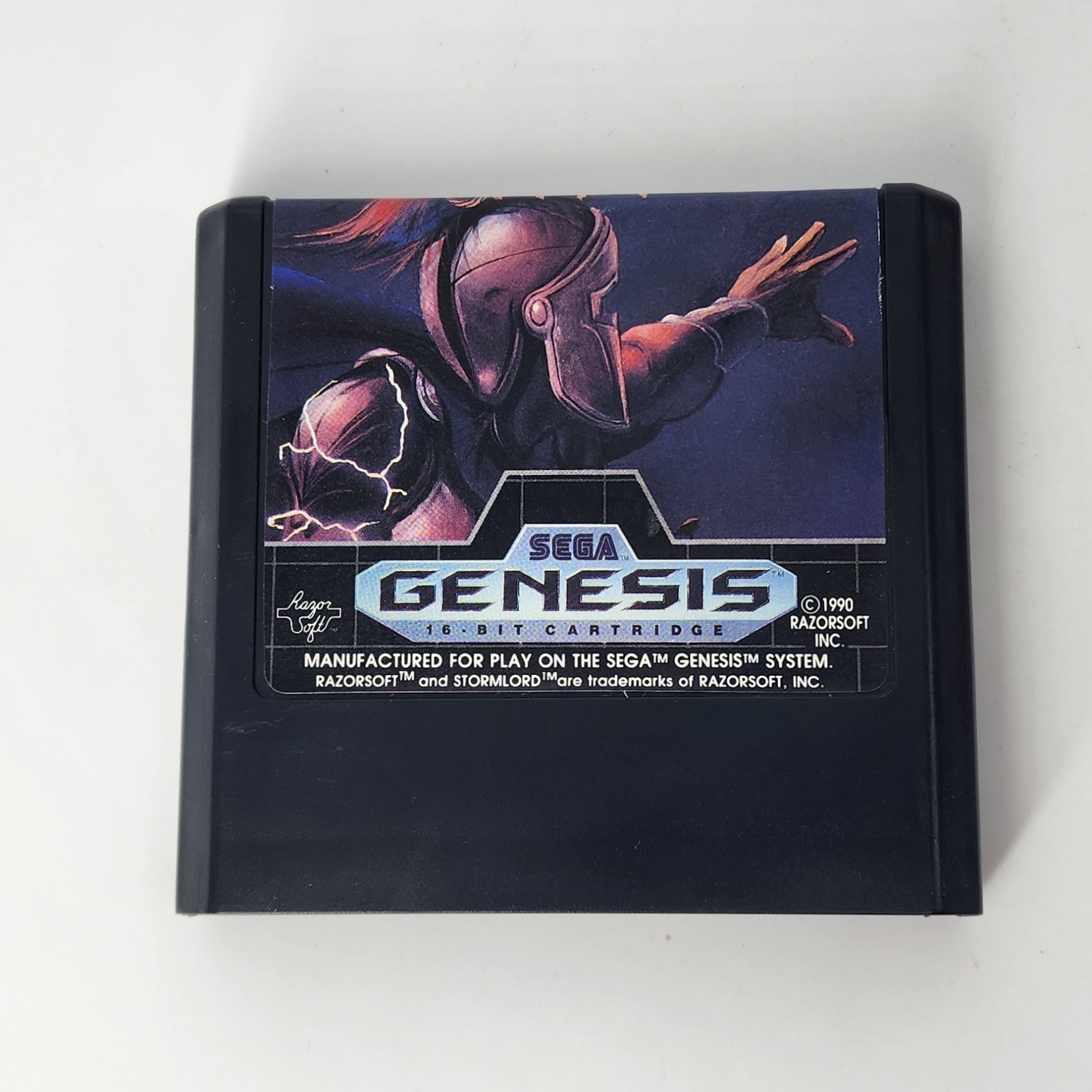 Stormlord Sega Genesis Complete Case Cart Manual CLEANED & TESTED w/ Protector!