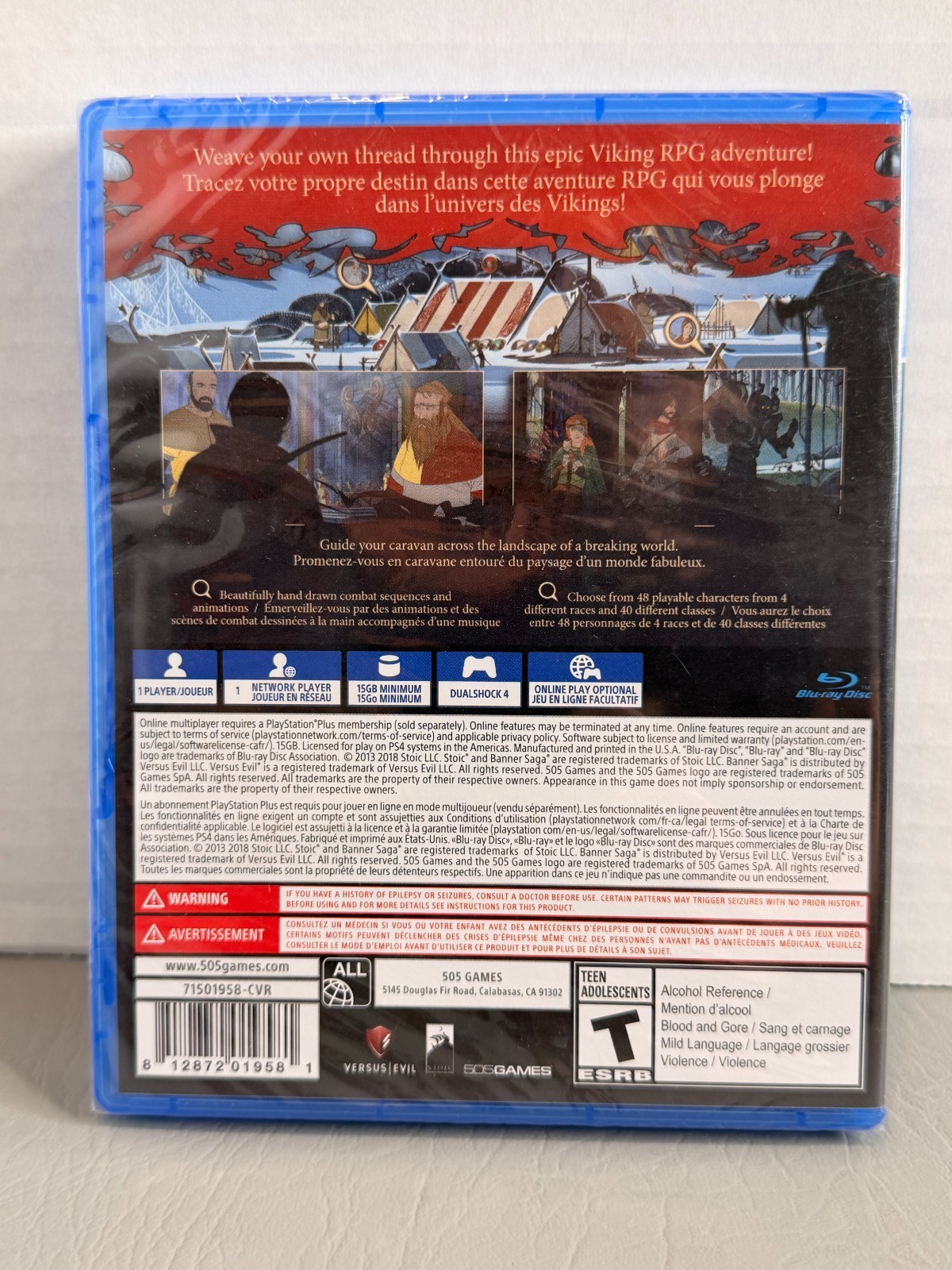 The Banner Saga Trilogy – PlayStation 4 Bonus Edition Brand New Sealed