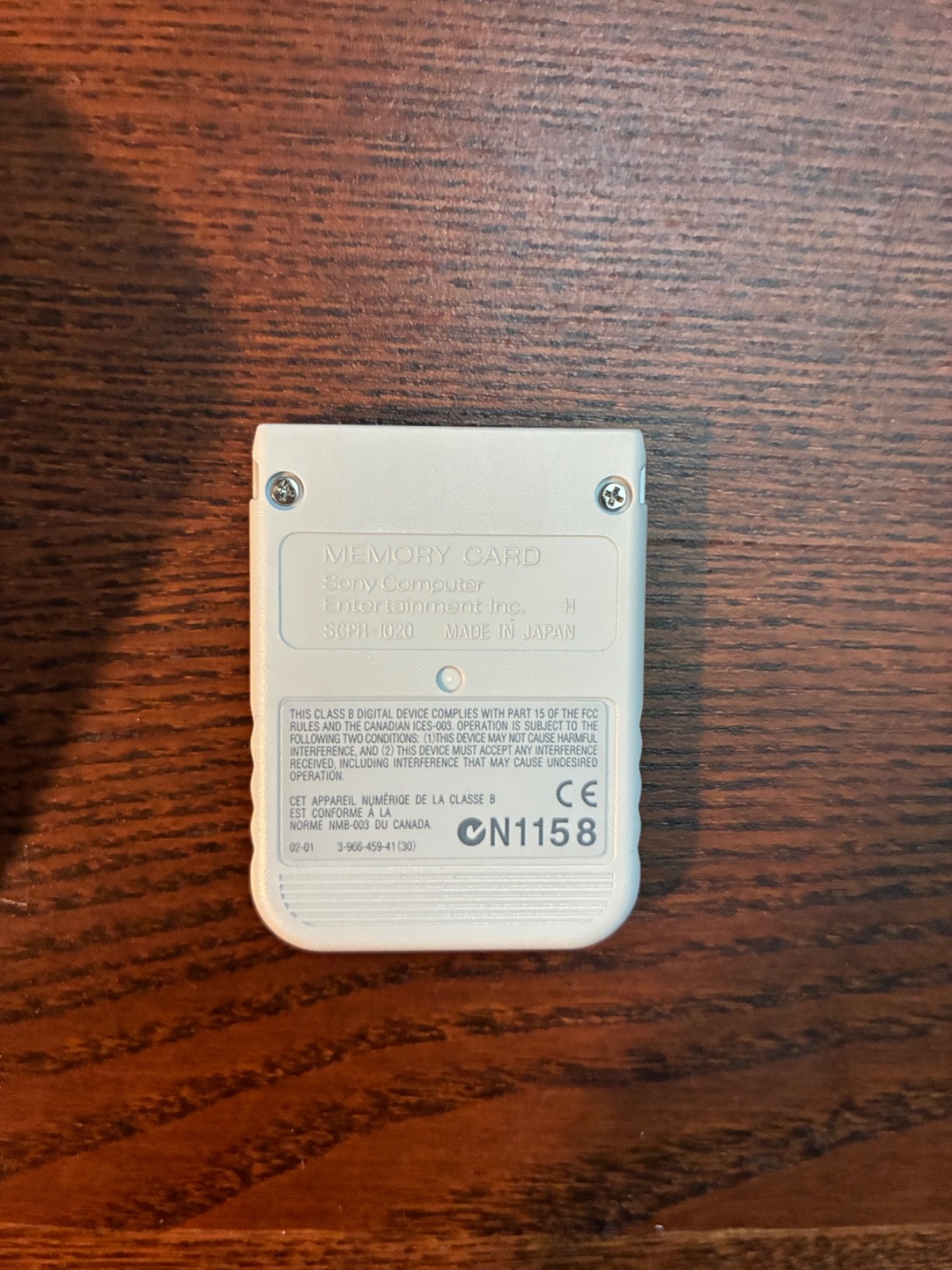Sony PlayStation console (SCPH-101; PSone; Light gray memory card)