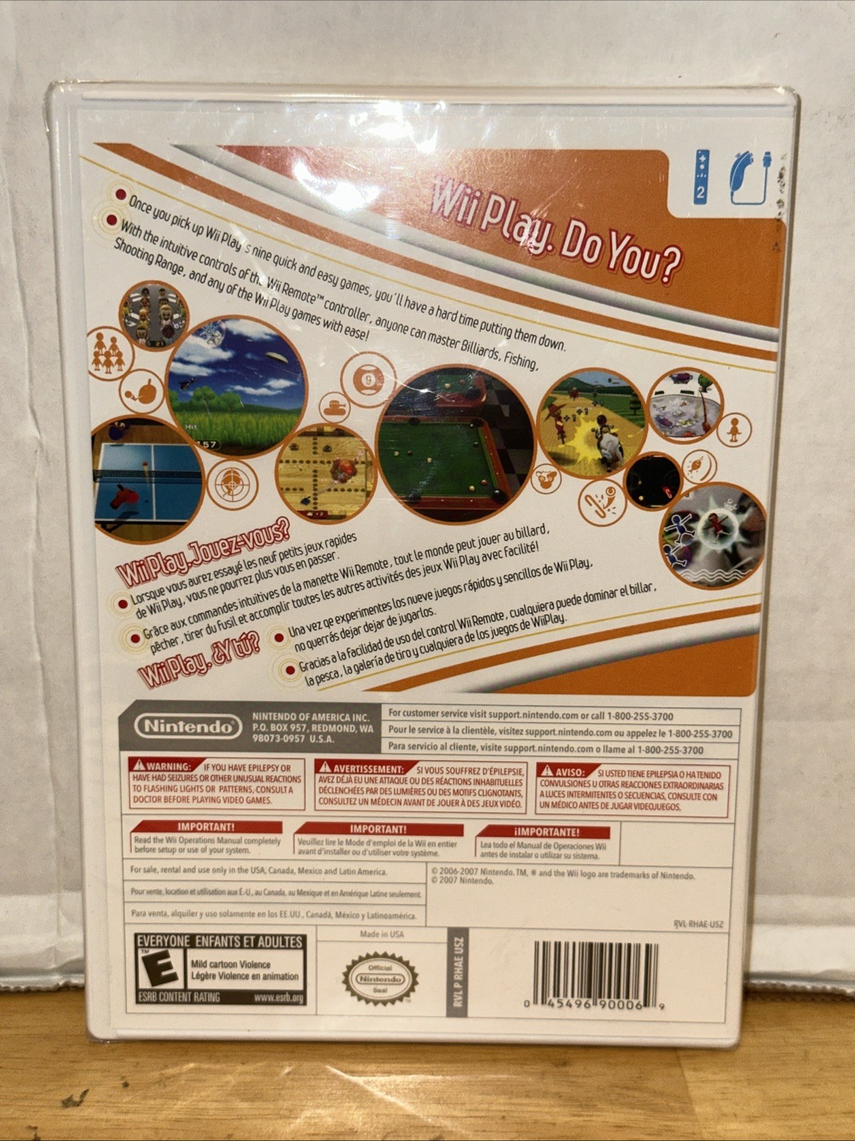 Wii Play (Wii, 2007) Brand New Factory Sealed – Game Only