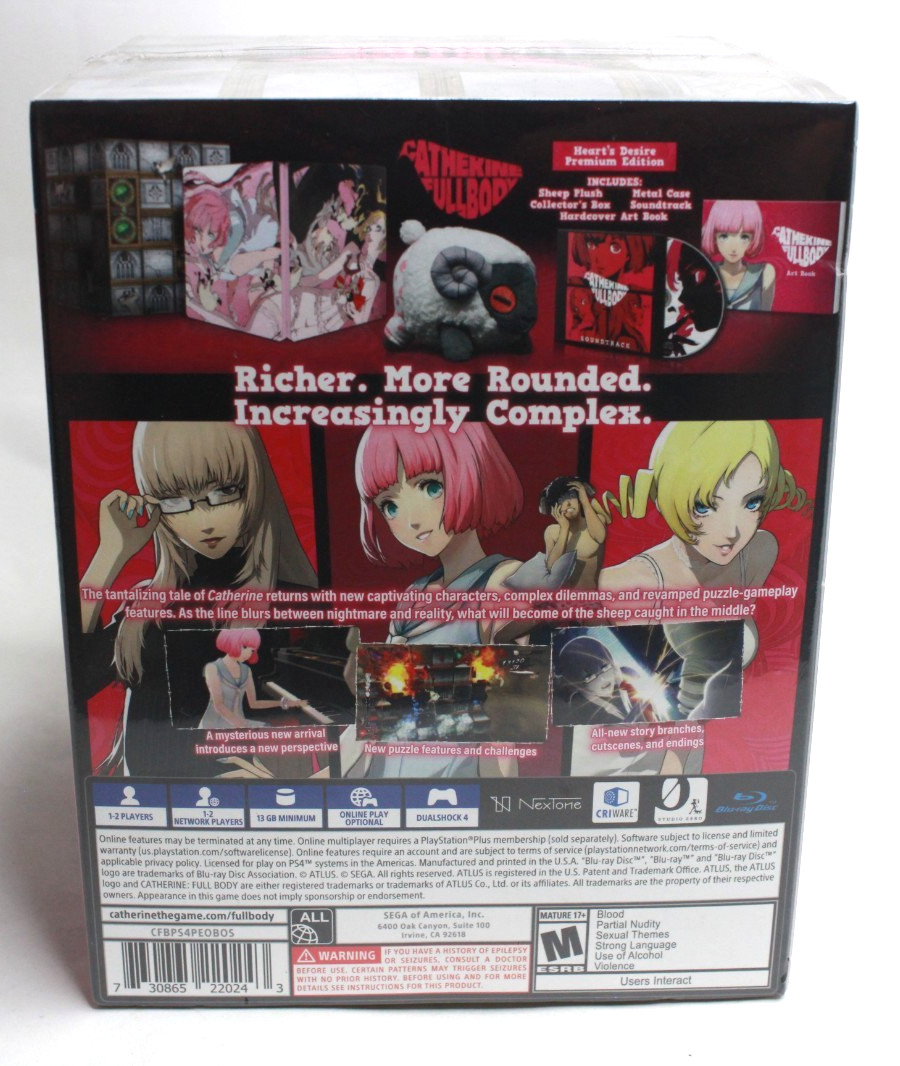 Catherine Full Body: Heart’s Desire Premium Edition (Sony PlayStation 4) SEALED