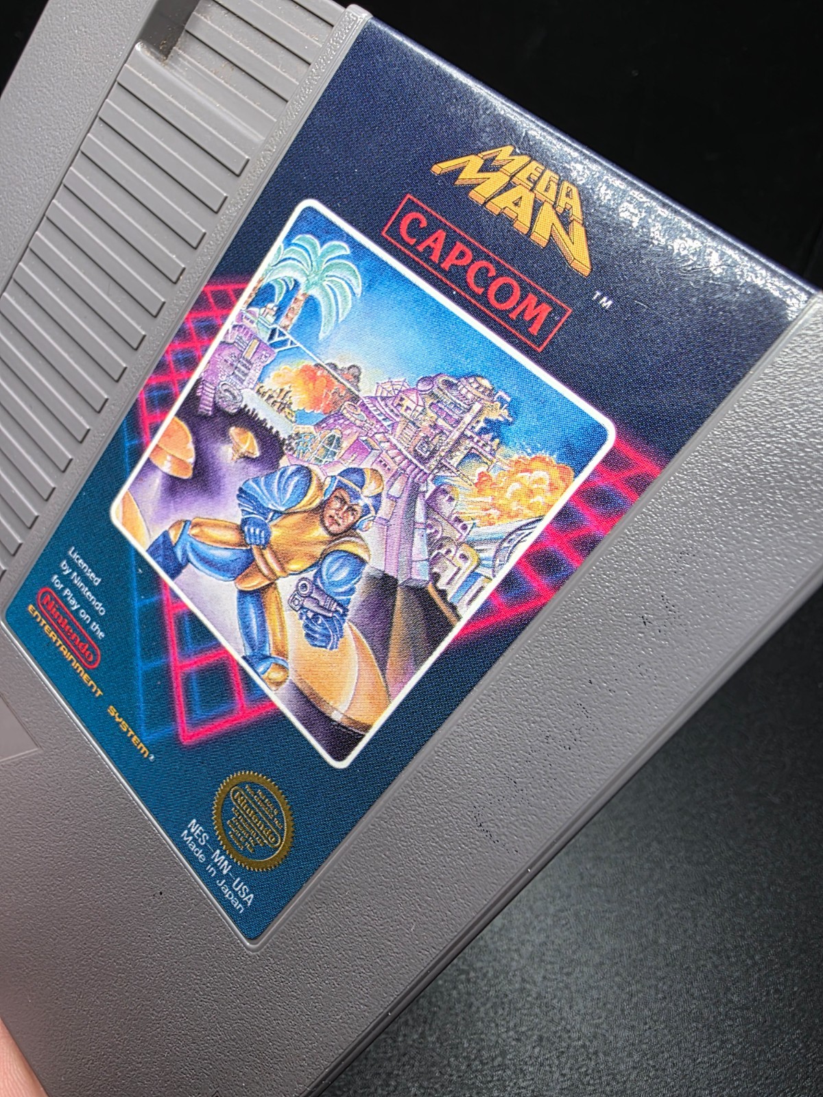 Capcom Mega Man Working Cartridge and Manual Nintendo NES Game