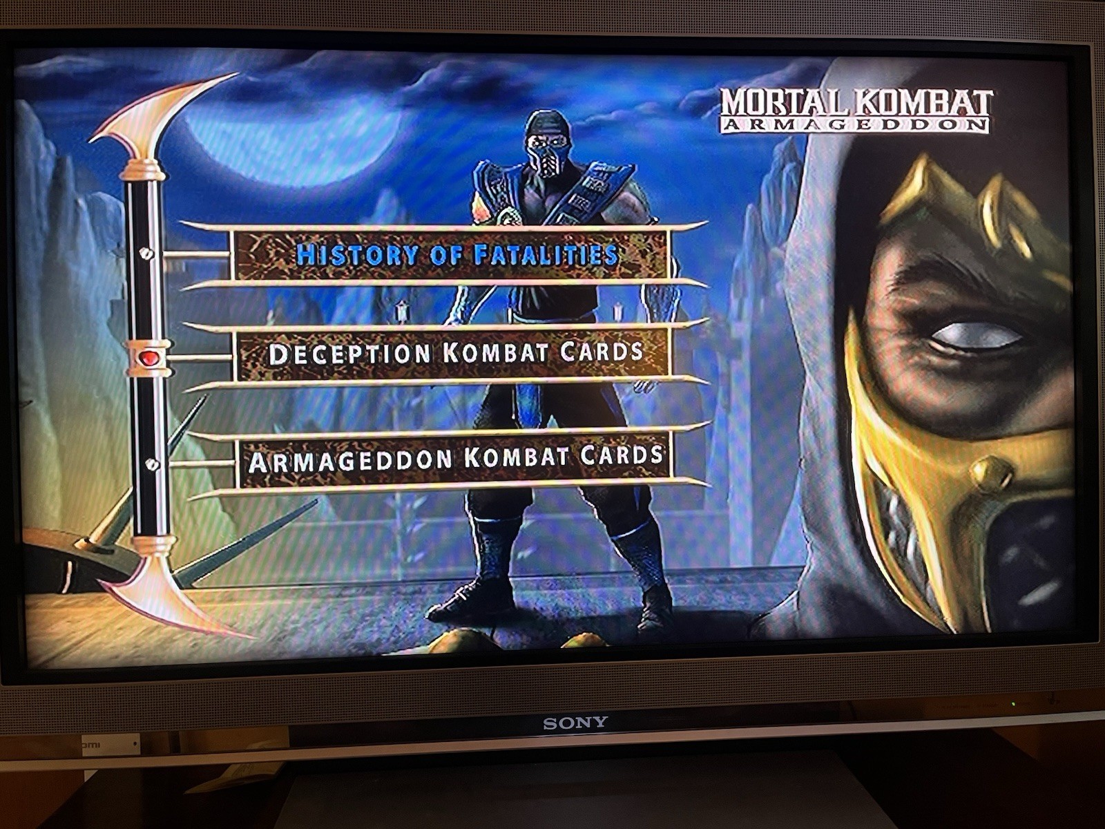 Mortal Kombat Armageddon PS2 Premium Edition Johnny Cage Goro CIB TESTED WORKS