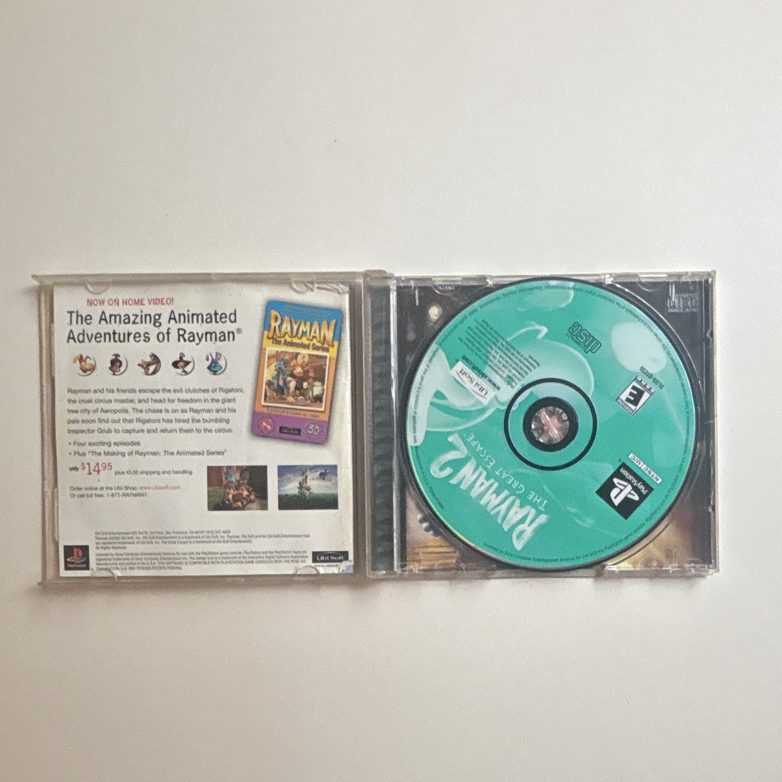 Ubisoft Rayman 2: The Great Escape PS1 Manual Included NTSC-U/C 1999