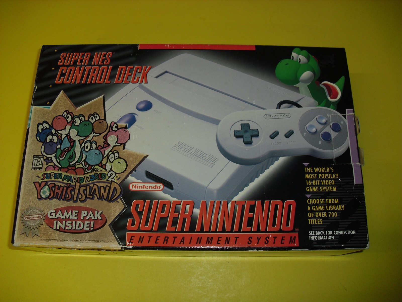 Super NES Control Deck Yoshi’s Island system complete in box w/o game! SNES