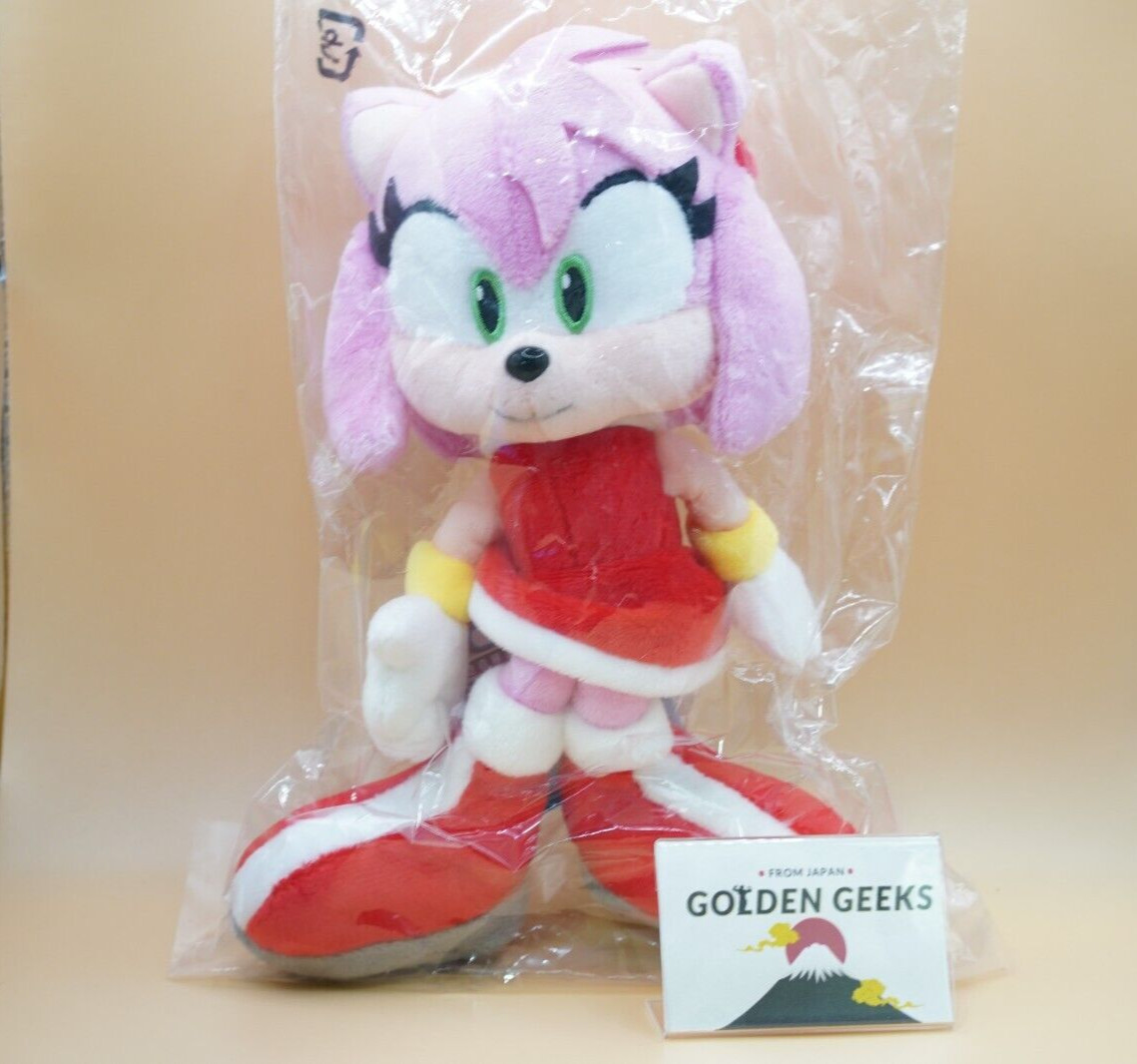 SEGA SANEI Amy Rose Emy Plush Doll SONIC THE HEDGEHOG ALL STAR COLLECTION