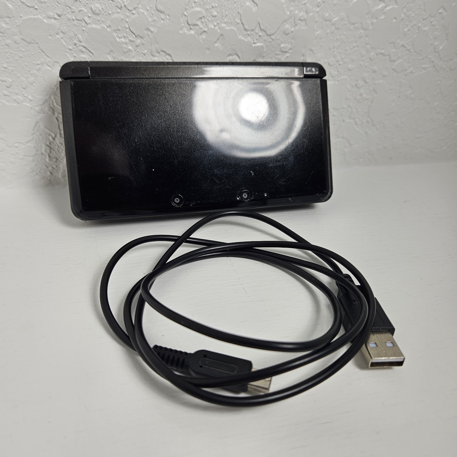 Nintendo 3DS 2GB Handheld System Black Tested Working And Mario Bros 2 No Stylus