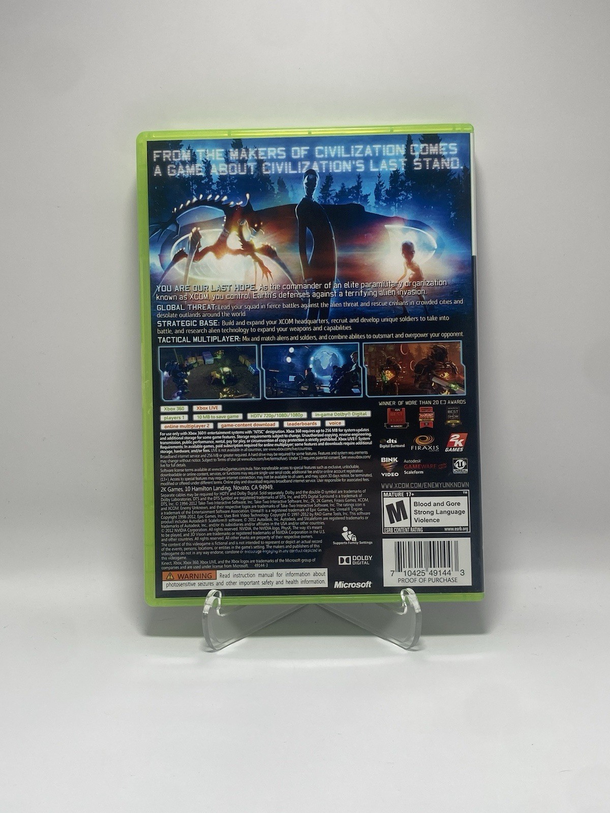 XCOM: Enemy Unknown (Microsoft Xbox 360, 2013) Complete CIB MINT