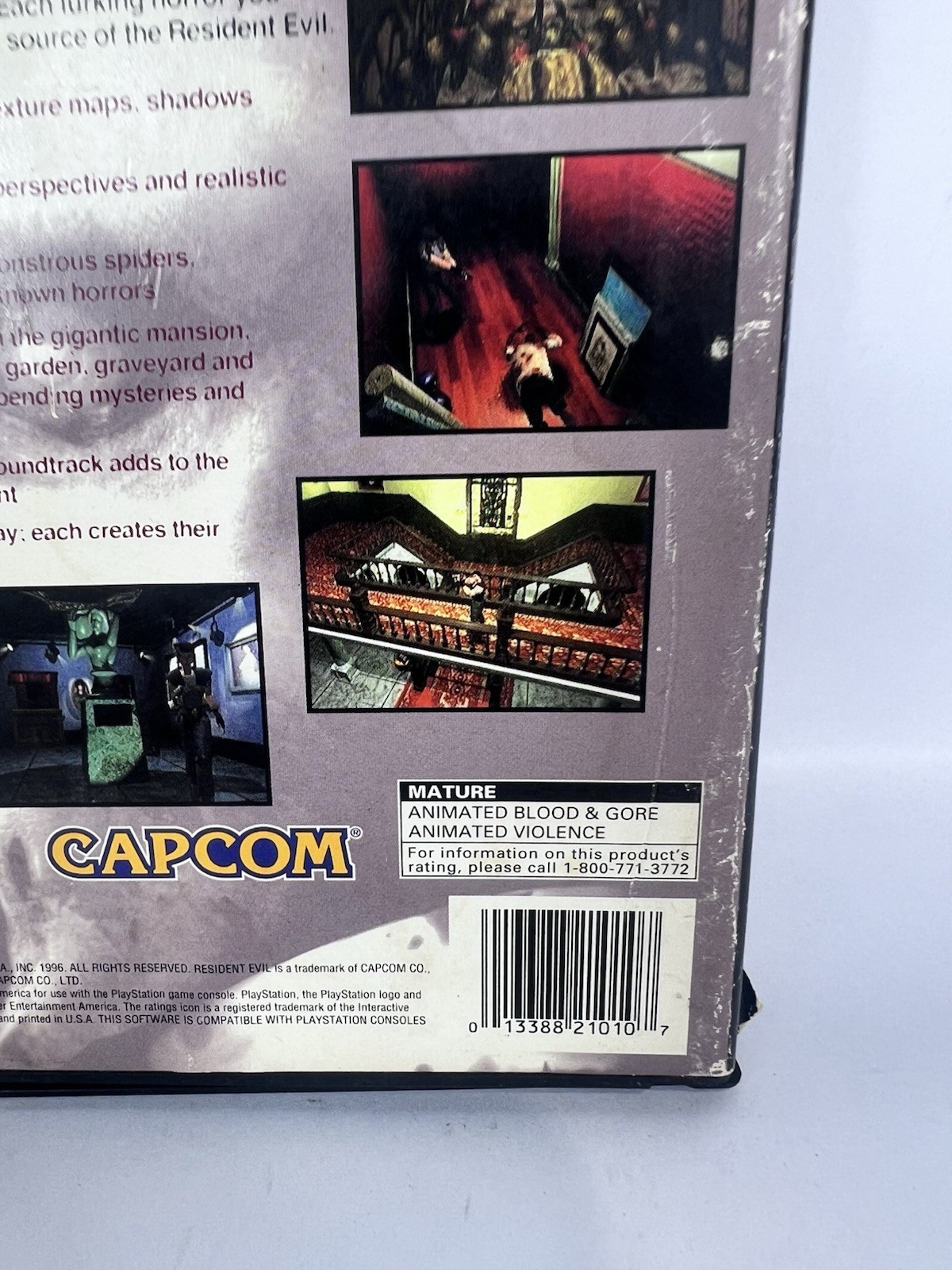 Resident Evil (Sony PlayStation 1, 1996) Long Box CIB With Registration Card