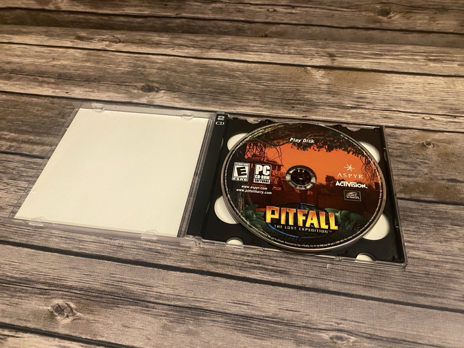 Pitfall: The Lost Expedition PC Rare CDROM Game 2 Disc 2004 CIB Box Manual Game