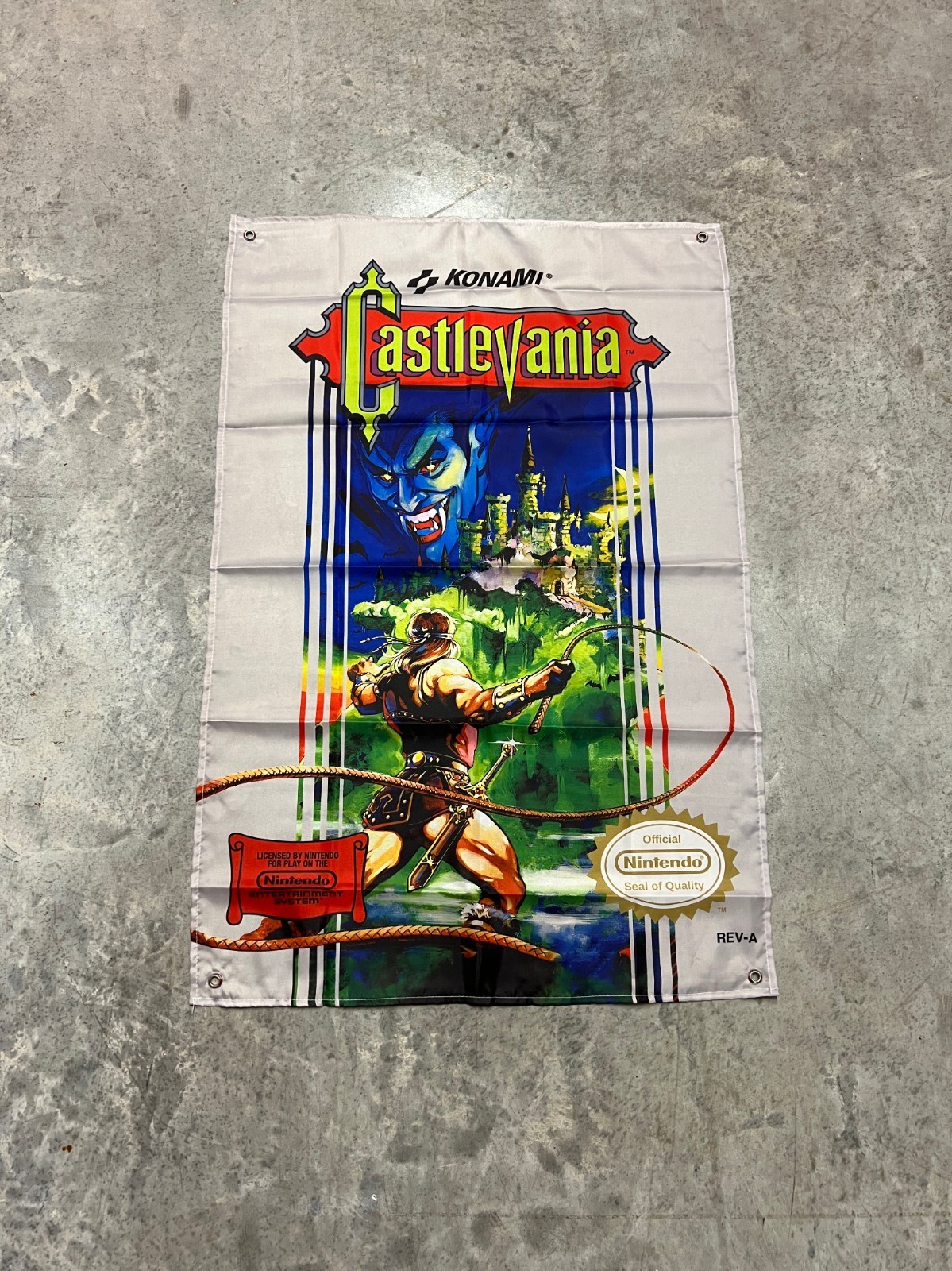 Castlevania Custom Wall Flag Banner Tapestry 2 x 3 Ft, NES