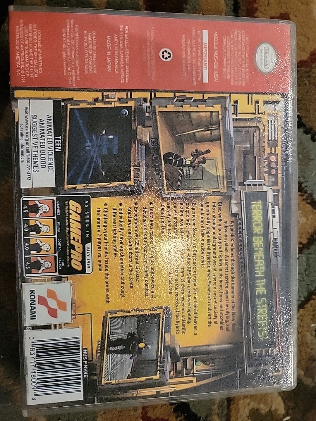 Nintendo 64 Case – NO GAME – Hybrid Heaven