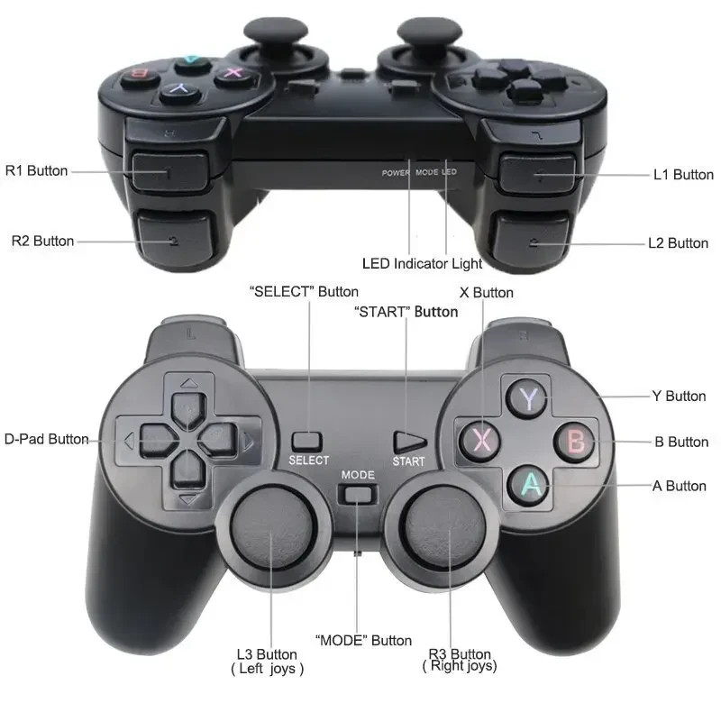 1PC/2PCS 2.4GHz Wireless Gamepad for Game Controller – USB Joystick for PC, Andr