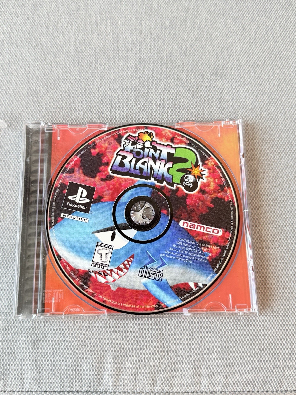 Point Blank 2 (Sony PlayStation 1, 1999) Game Disc in box w/booklet