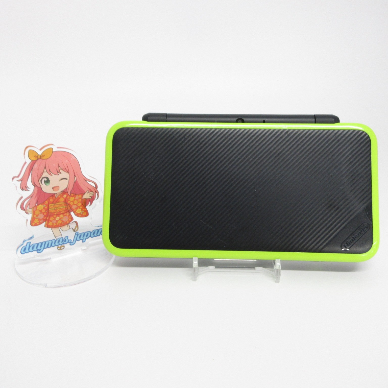 【Very Good】Nintendo New 2DS LL XL Black x Lime Console ONLY Japan Ver. #DEN/08/0
