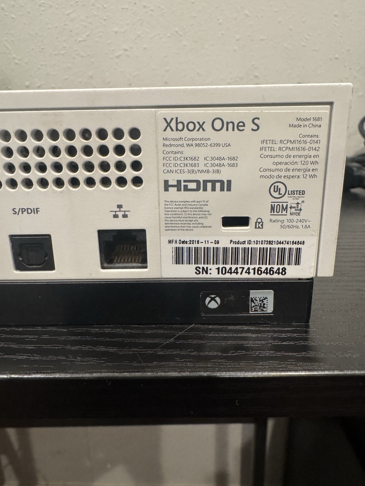 Xbox One S 1TB Console Bundle | Console, Controller, All Cables + Games