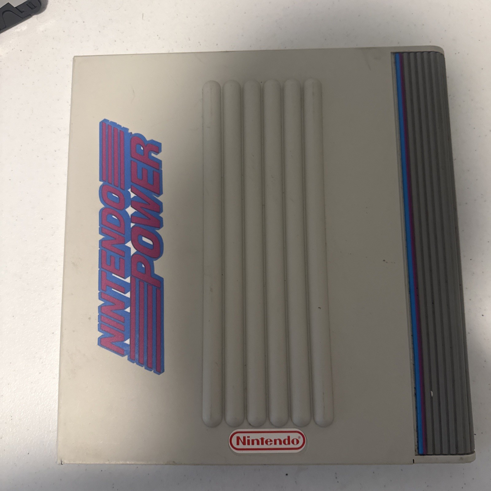 Rare Stuffit Nintendo Power Vintage Plastic 3 Ring Binder