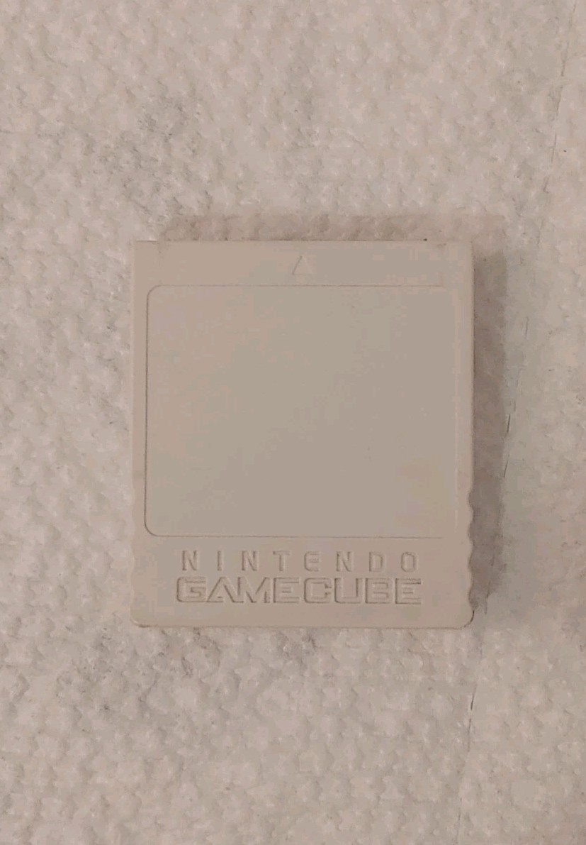 Nintendo GameCube White Memory Card 1019 OEM DOL-020 64MB Authentic official