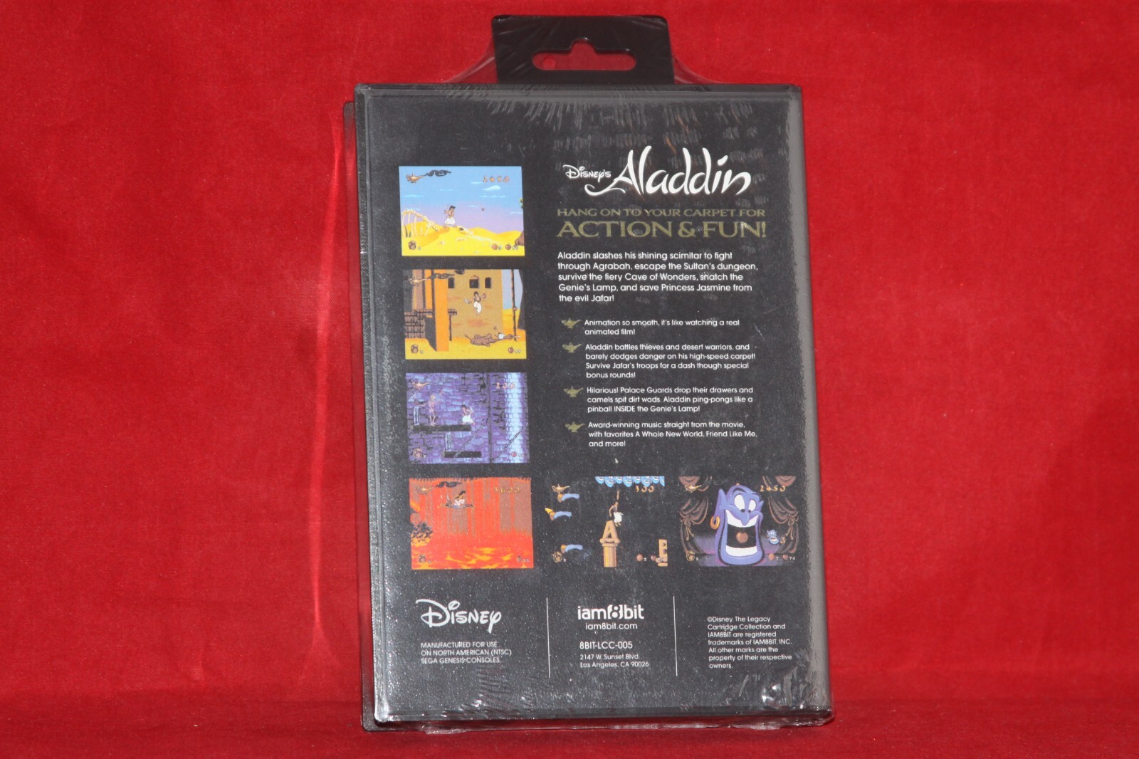 Disney’s Aladdin, iam8bit (Sega Genesis, 2020) Game Cartridge