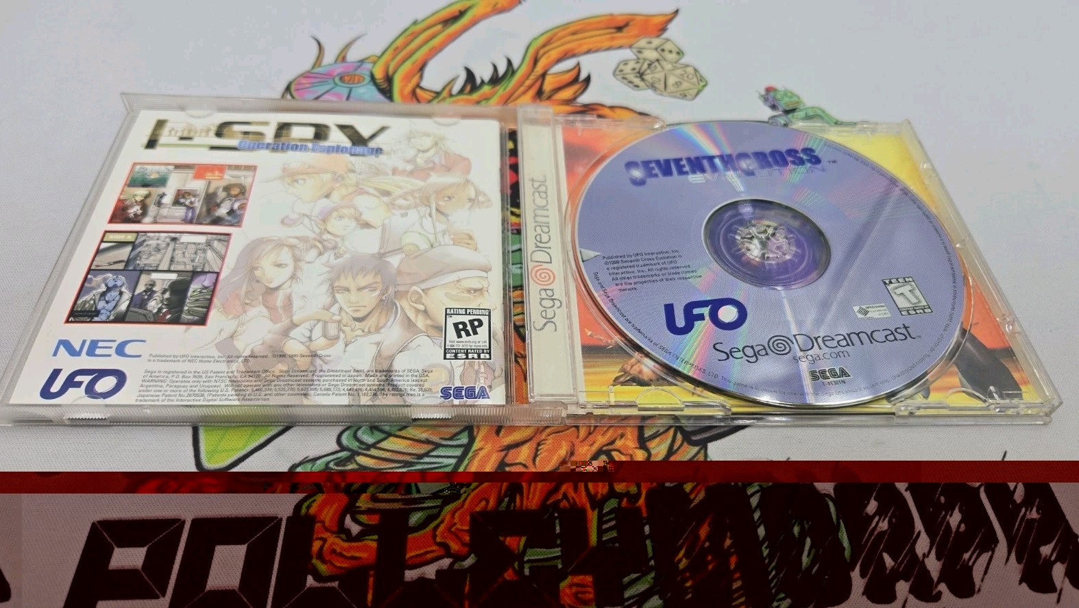 Seventh Cross: Evolution (Sega Dreamcast, 1999) New Y-Fold (Crack On Back/ Tear)