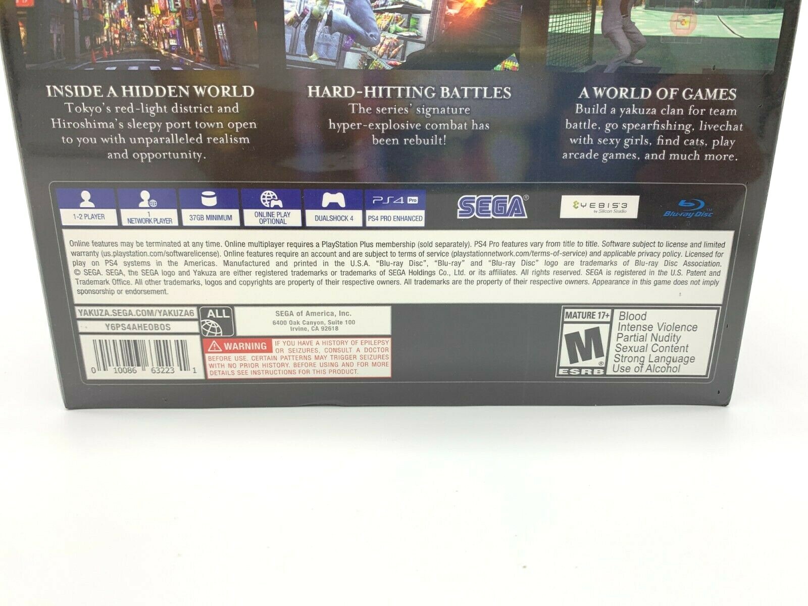 Yakuza 6 The Song of Life After Hours Premium Edition Sony PlayStation 4 Sealed