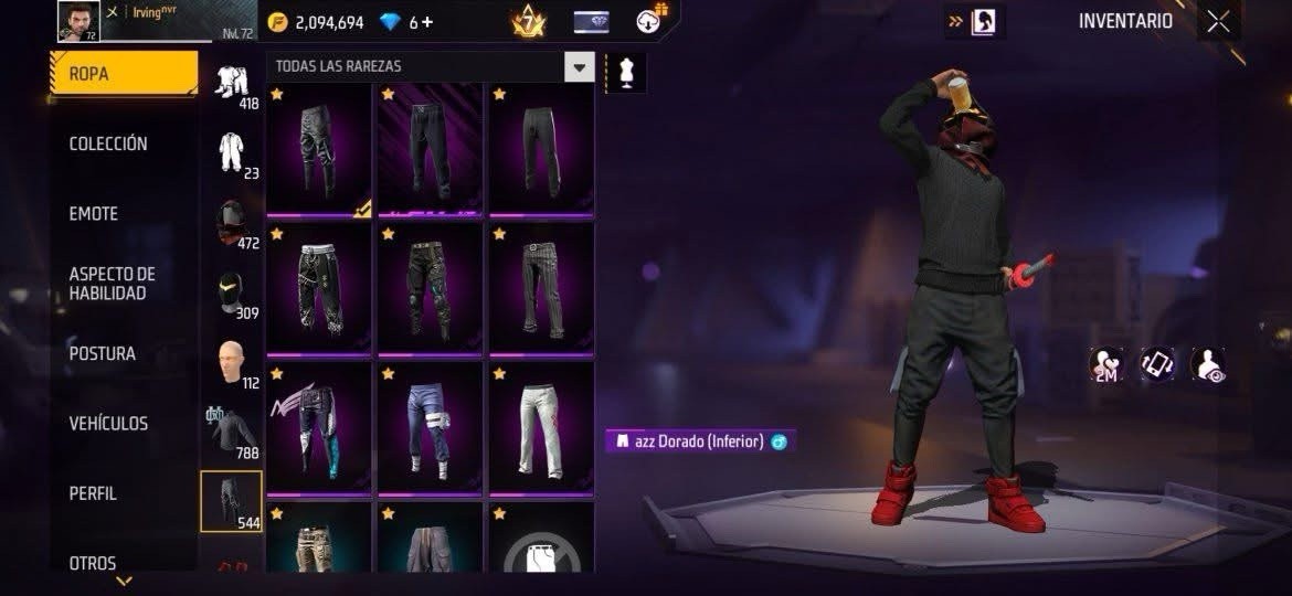 Free Fire Garena Android Account Skins Weapons Emotes Battle Royale Items