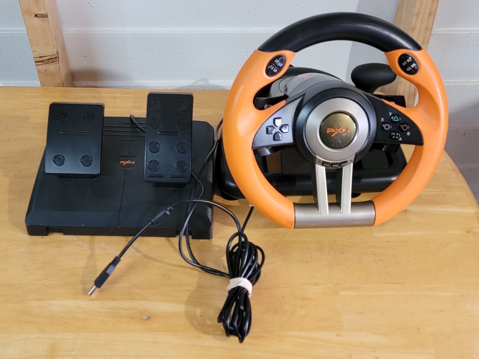 PXN V3Pro Racing Wheel With Pedals (Orange)