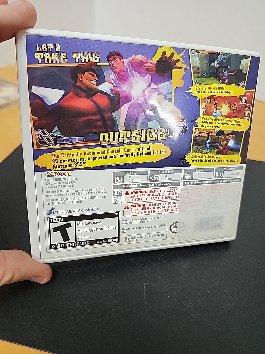 Super Street Fighter IV — 3D Edition (Nintendo 3DS, 2011)