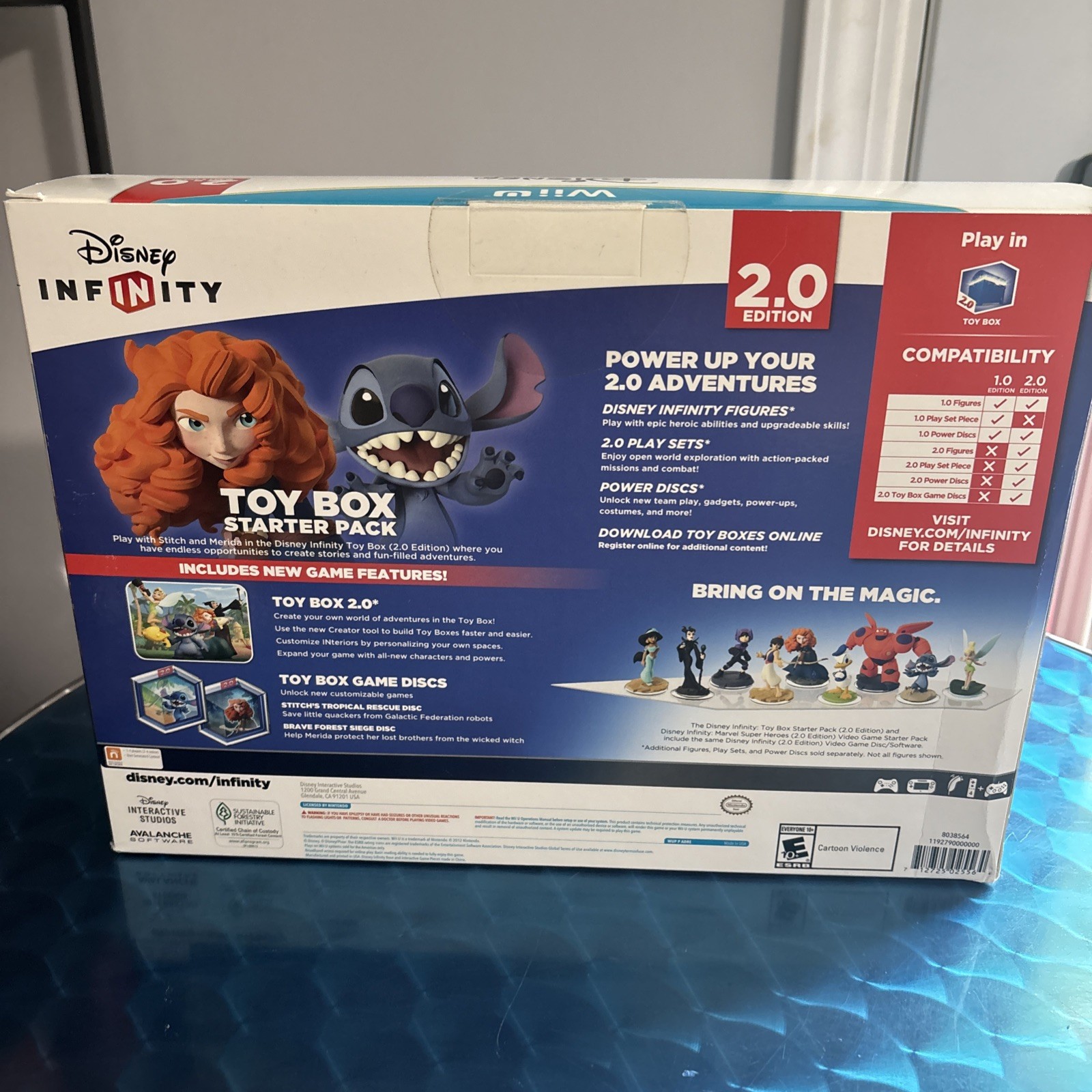 Disney Infinity 2.0 Wii U Toy Box Starter Pack NEW SEALED Merida Stitch WiiU