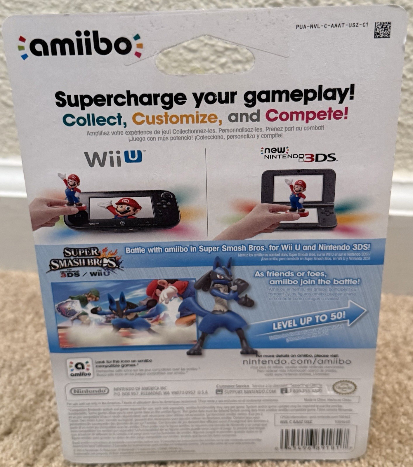 Lucario Amiibo Super Smash Bros Series NIB N/A Variant