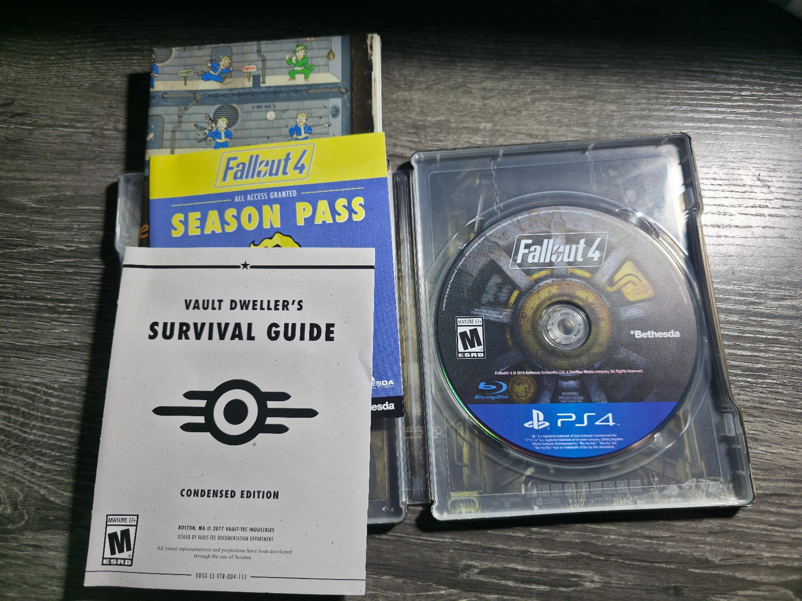 Fallout 4 Steelbook Edition (PlayStation 4) PS4 Complete W/ Manual & Poster CIB