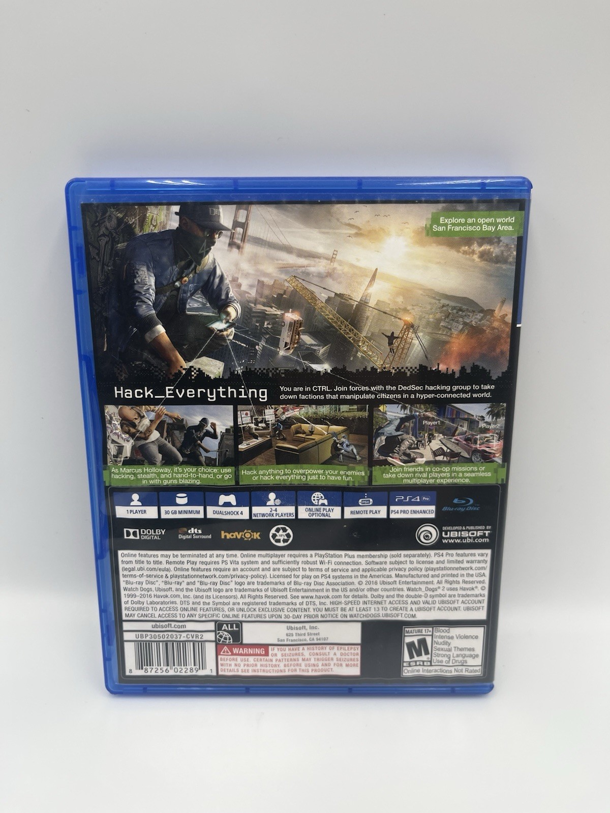 Watch Dogs 2 PS4