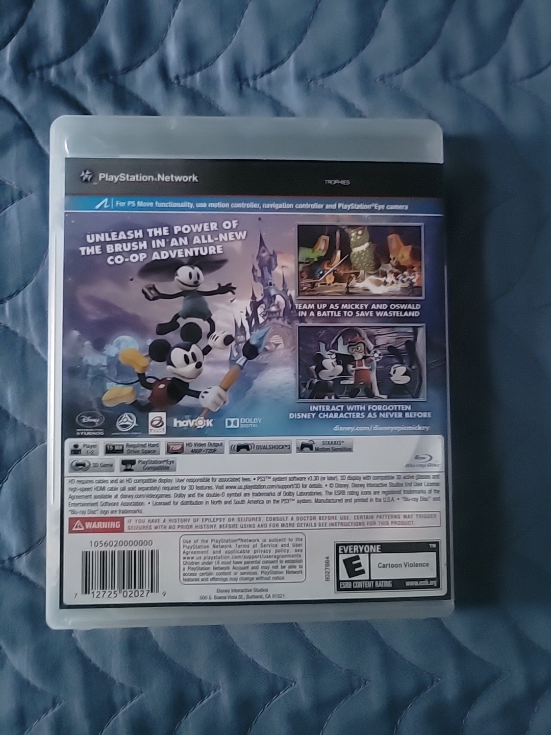 Disney Epic Mickey 2 the Power of Two for PS3 Sony PlayStation 3