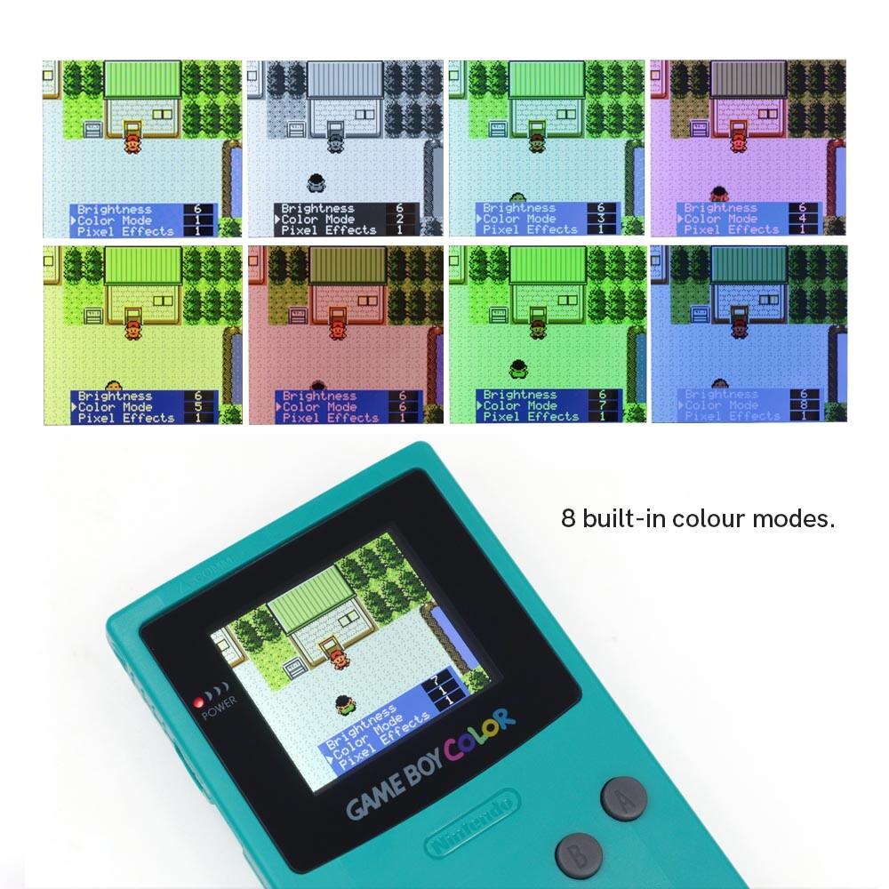 Multi-Screen Drop In IPS Backlight LCD Kit For Gameboy Color GBC No Weld No Trim