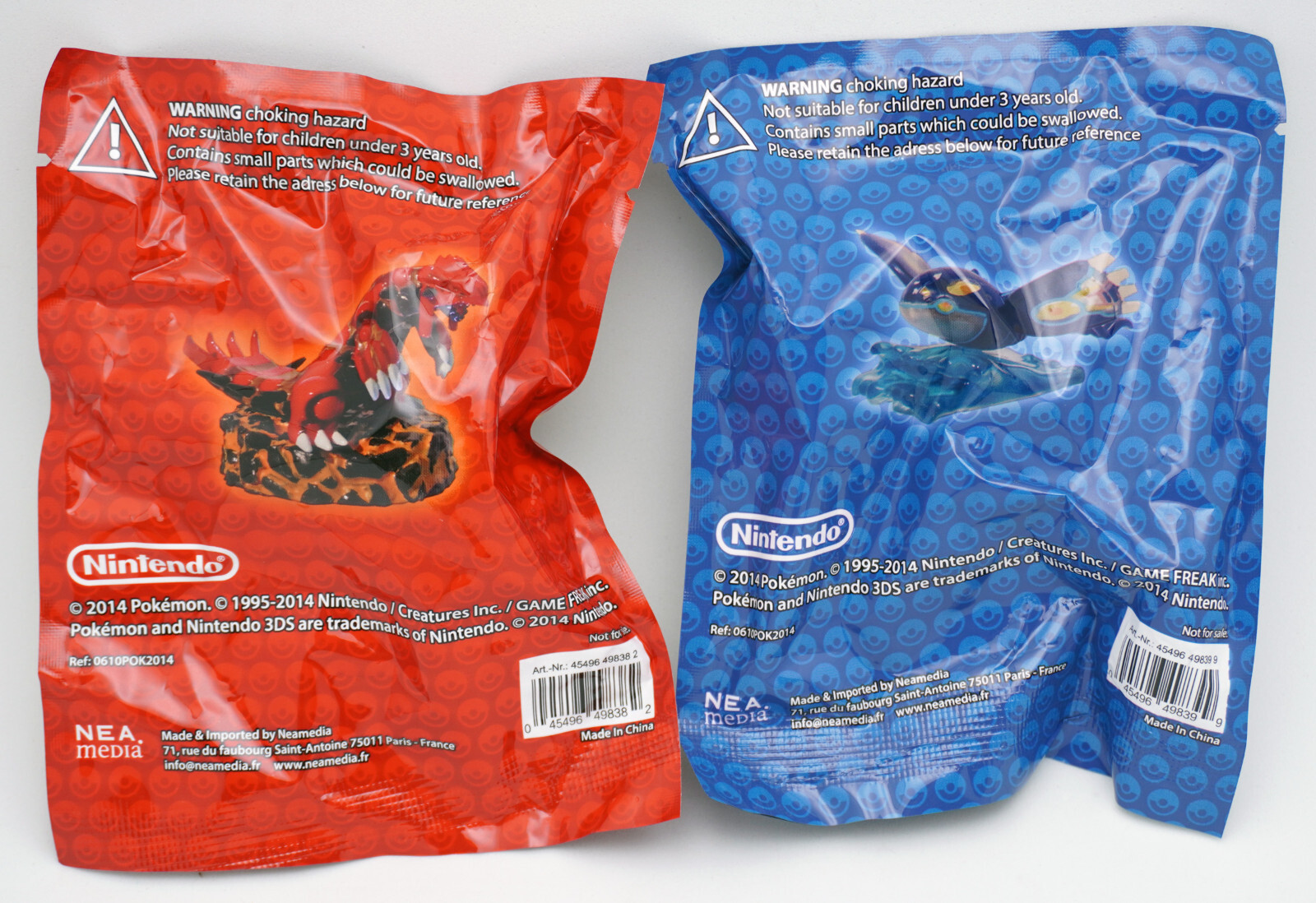 Sealed 2014 Pokemon Alpha Sapphire and Omega Ruby 3DS Game Promo Figures