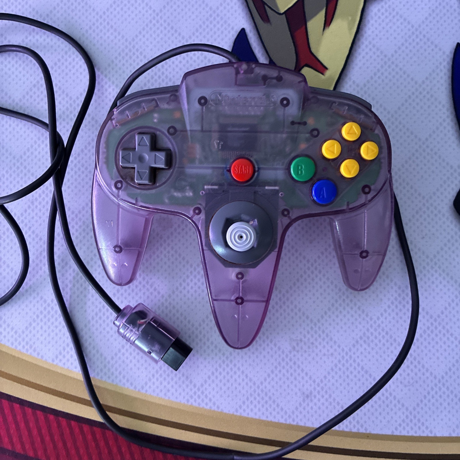 Nintendo 64 N64 Funtastic Ice Blue Console With 6 Game 4 Controller Bag Working