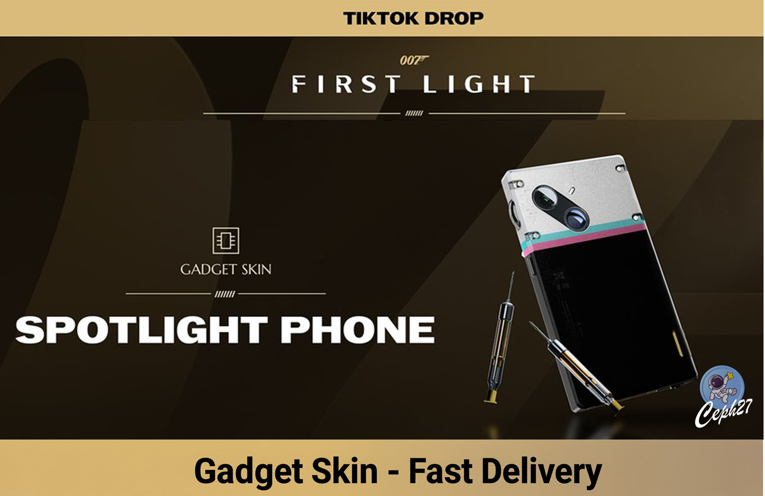 007 First Light – Spotlight Phone – Gadget Skin – GLOBAL CODE – EXCLUSIVE SKIN