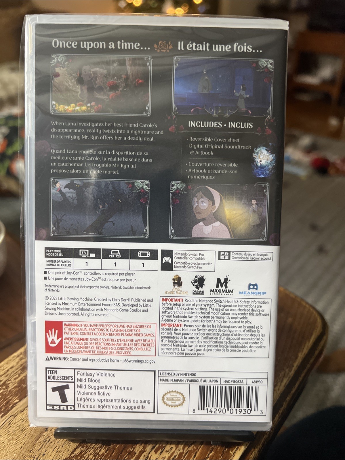 Chris Darril’s: Bye Sweet Carole (Nintendo Switch) Brand New Sealed