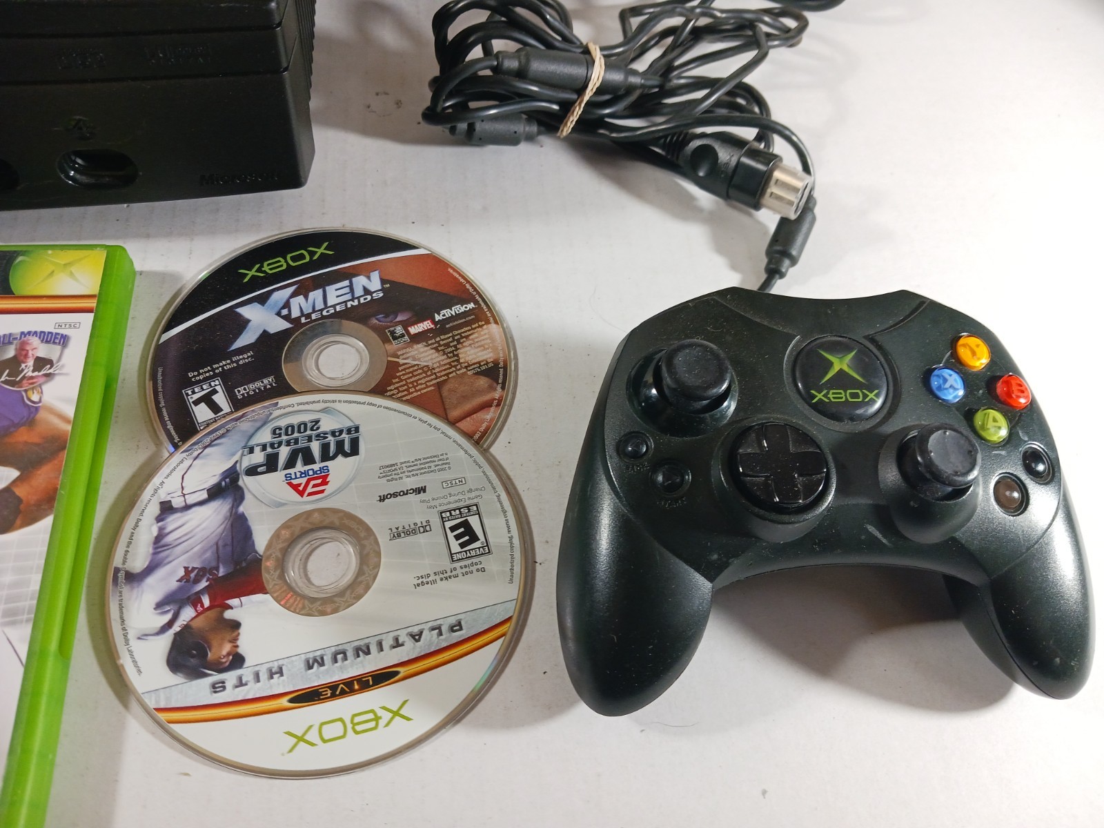 Original Xbox Console Bundle Not Reading Disks Consistently Disk Error Lot Wear