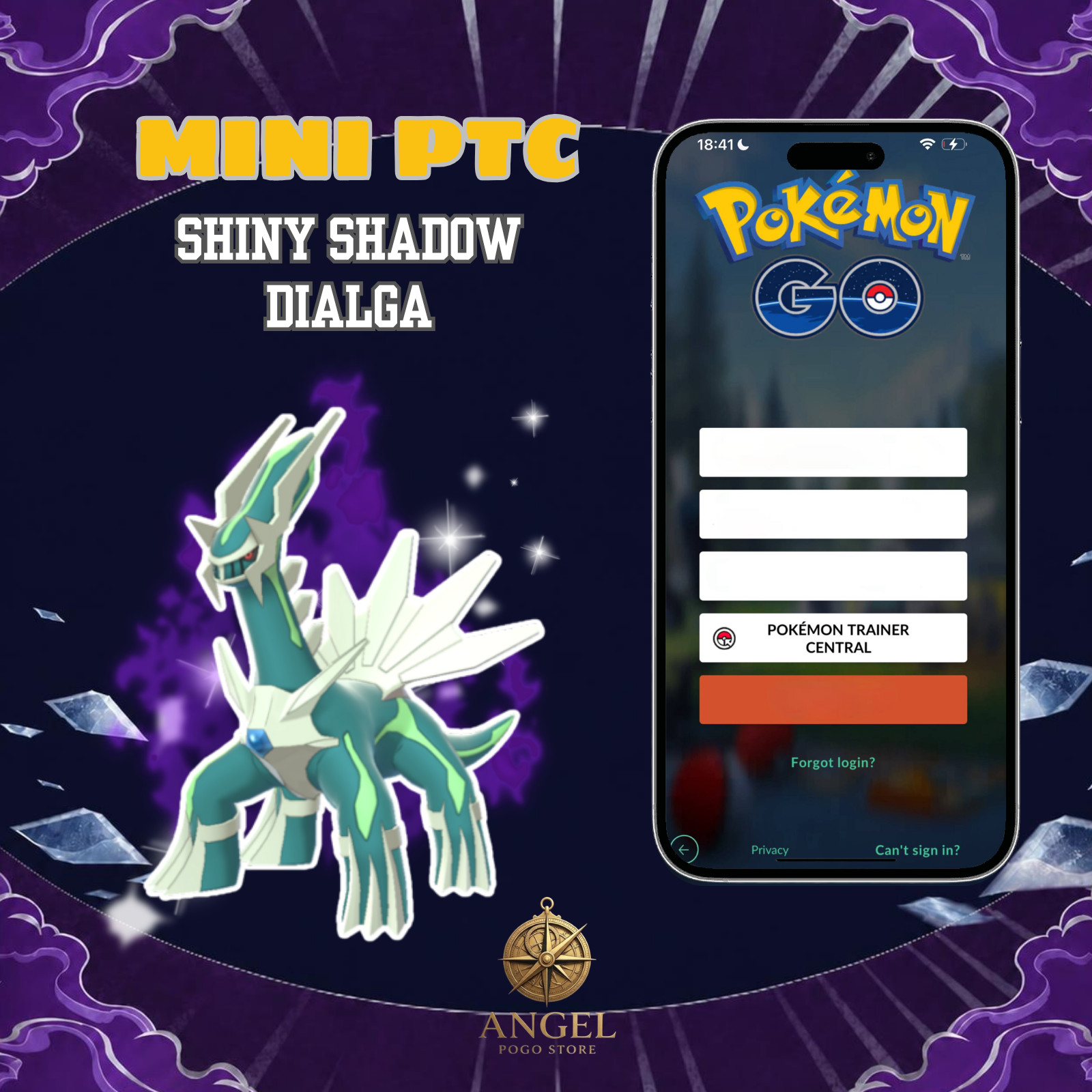 Pokémon PTC GO – Shiny Shadow Dialga ✨- Read Description 💥